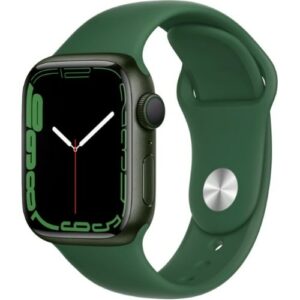 Apple Watch Series 7 (GPS) 45mm Green Aluminum Case with Clover Sport Band - Green